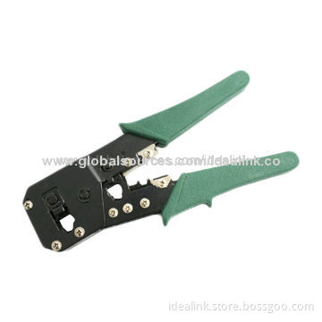 Crimping Tool for 8P8C/6P4C RJ-45 Connector with 3-in-1 Crimp, Strip and Crimp Modular PlugsNew
